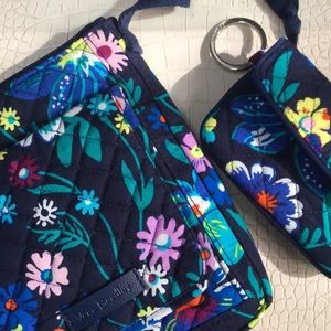 Quilted cross body purse & Wallet set